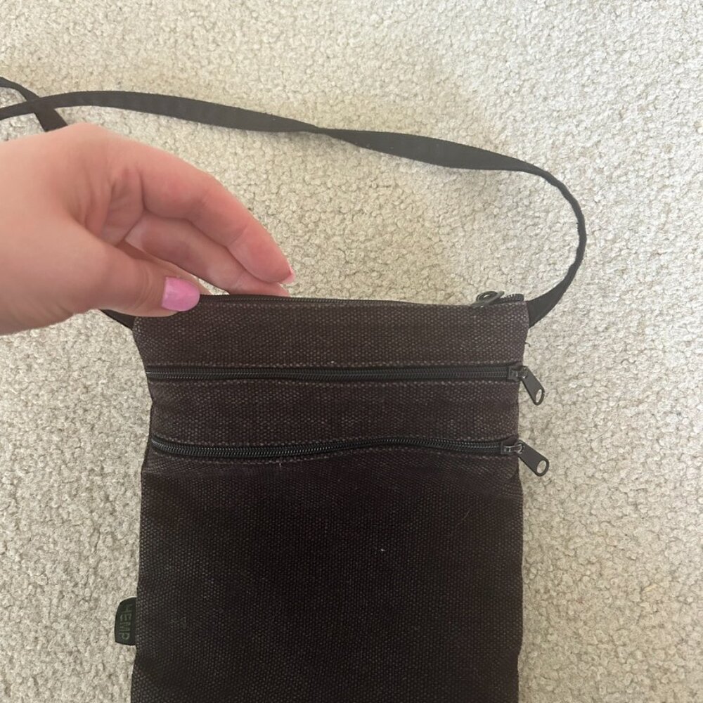 brownish black cross body bag - Picture 2 of 5